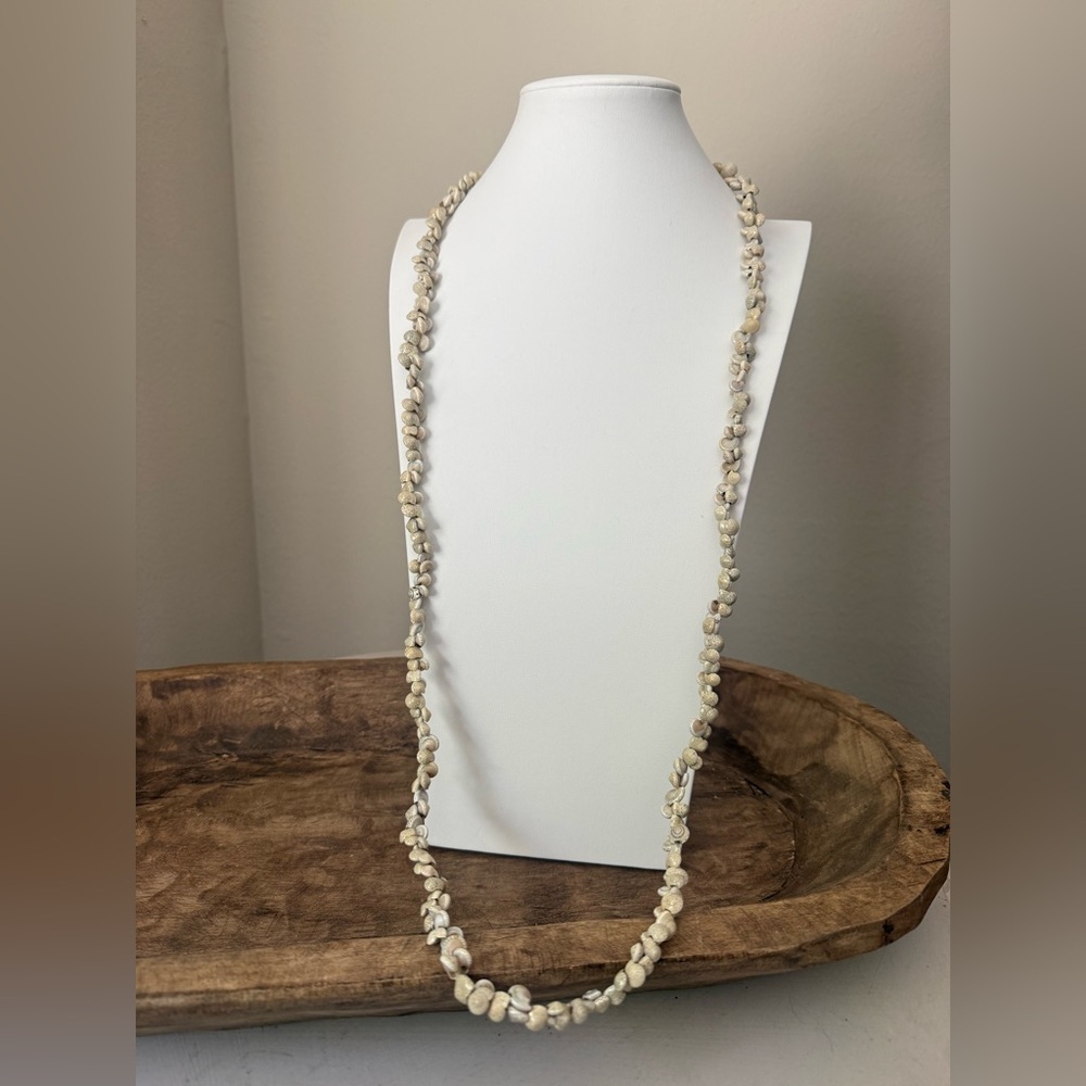 Long Small Seashell Necklace - Picture 2 of 6